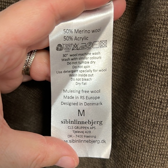 SIBIN LINNEBJERG EVI ANTHRACITE KIMONO CARDIGAN (M) - Picture 6 of 15